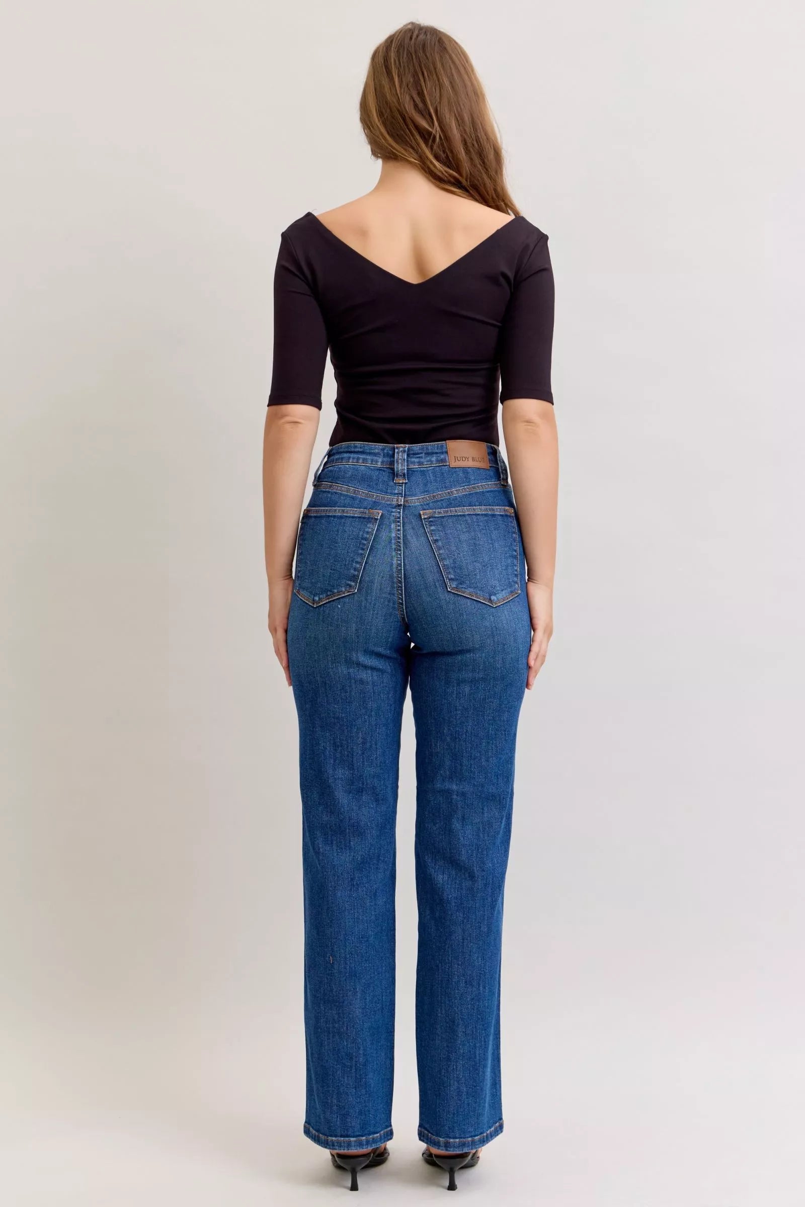 Judy Blue tummy control jeans back view