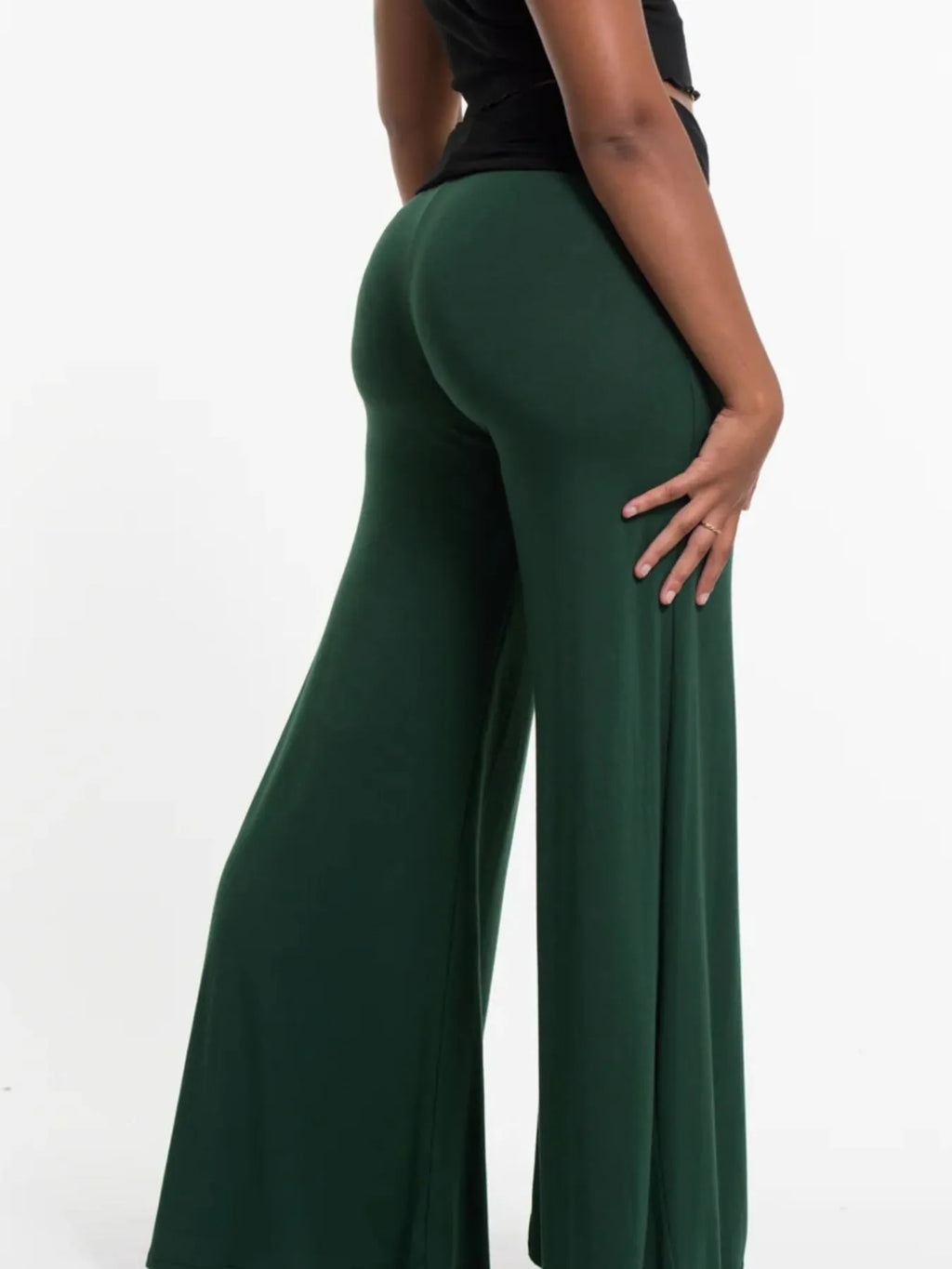 High waisted yoga pants fit view